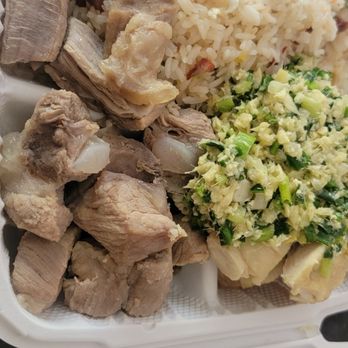 Temple Valley's Chinese Restaurant - S/S spareribs  & ginger chicken w/ fried rice - Chinese Near Me - Kaneohe, Hawaii