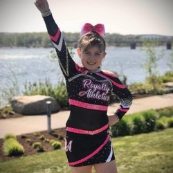 Royalty Athletics All Stars Cheerleading - Dynasty youth cheerleader Ella