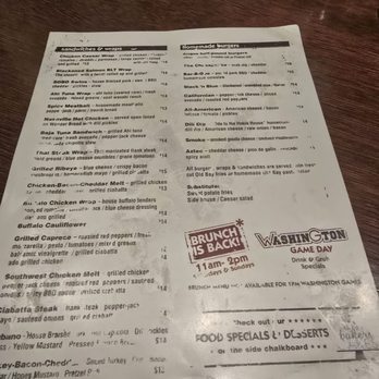 Wiley Gunters - Menu 1 - Burgers Near Me - Baltimore, Maryland