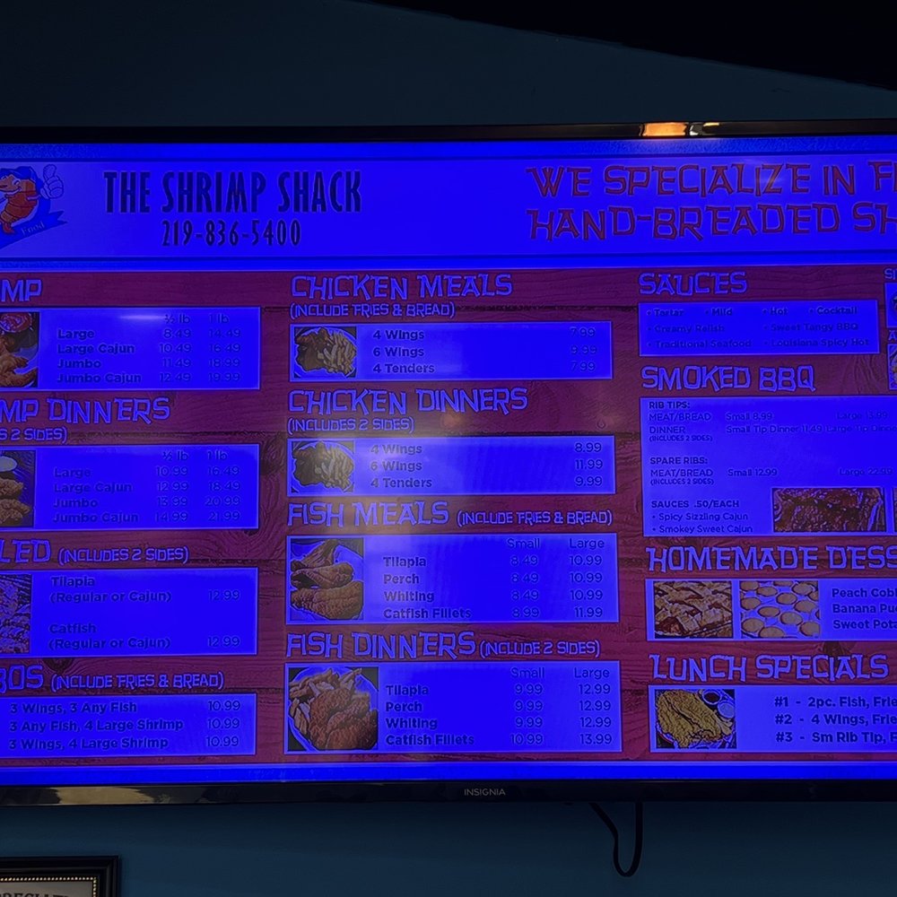 The Shrimp Shack - Menu - Seafood Near Me - Munster, Indiana The Shrimp Shack - Menu - Seafood Near Me - Munster, Indiana