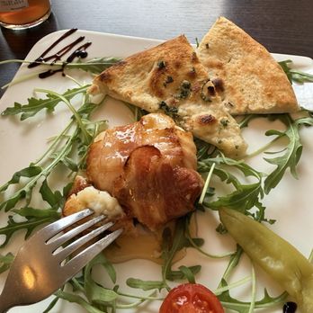 Die Hütte - Goat cheese wrapped in bacon - Italian Near Me - Wiesbaden, HE