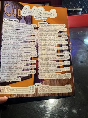Menu photo 2 Cha Cha Cha Cuban Cafe Kenilworth, NJ Menu photo 2 Cha Cha Cha Cuban Cafe Kenilworth, NJ