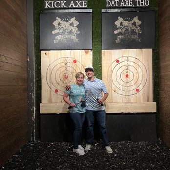Kick Axe Throwing - First time axe throwing. Food and drinks are delivered to your station. - Bars Near Me - Washington, DC, District of Columbia Kick Axe Throwing - First time axe throwing. Food and drinks are delivered to your station. - Bars Near Me - Washington, DC, District of Columbia
