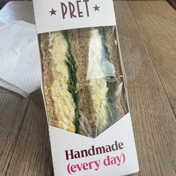 Pret A Manger - Pret's Egg Salad & Arugula Sandwich - Coffee & Tea Near Me - Washington, DC, District of Columbia Pret A Manger - Pret's Egg Salad & Arugula Sandwich - Coffee & Tea Near Me - Washington, DC, District of Columbia