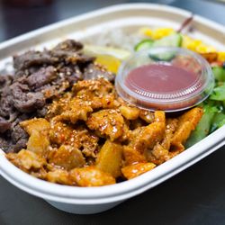 Matko - 2 Entrée with Beef Bulgogi and Spicy Pork