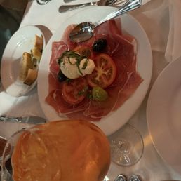 Caprese with prosciutto (super fresh mozzarella and incredibly tender prosciutto, juicy tomato) Caprese with prosciutto (super fresh mozzarella and incredibly tender prosciutto, juicy tomato)