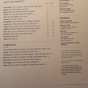 Uchiko Austin - Menu - Sushi Bars Near Me - Austin, Texas
