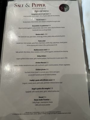 Menu photo 8 Salt & Pepper Tiburon, CA
