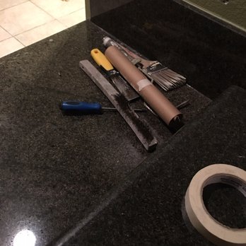 Guillermo's Painting - Some tool sitting on the countertop that he did not rape or put a dropcloth. - Painters Near Me - Antioch, California