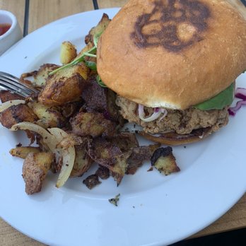 Plow - Fried chicken sandwich and house potatoes. - Breakfast & Brunch Near Me - San Francisco, California