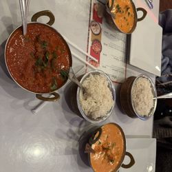 Tandoor Fine Indian Cuisine - Chicken tikka masala and lamb vindaloo
