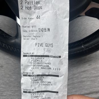 Five Guys - Terrible communication service - Burgers Near Me - Utica, New York
