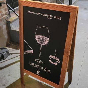 Bibliotheque - bibliotheque store sign - Cafes Near Me - New York, New York