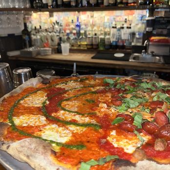 Rubirosa - Tie dye and Small Rubirosa Supreme Pizza - Italian Near Me - New York, New York