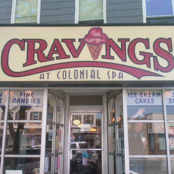 Cravings - Front Sign w/ my buddy being retahded. - Ice Cream & Frozen Yogurt Near Me - Wakefield, Massachusetts
