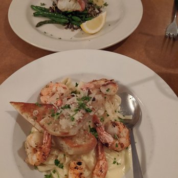 Silverwater Cafe - Prawn alfredo and prosciutto wrapped cod - Seafood Near Me - Port Townsend, Washington Silverwater Cafe - Prawn alfredo and prosciutto wrapped cod - Seafood Near Me - Port Townsend, Washington