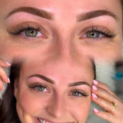 Body and Brows by Ana - Freshly completed Powder Brows with soft shading for natural-looking, long-lasting definition.