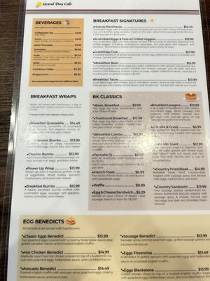 Menu photo 1 Grand Day Cafe Columbus, OH Menu photo 1 Grand Day Cafe Columbus, OH