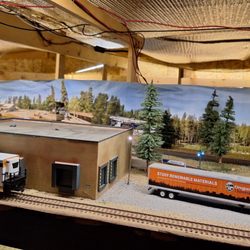 Christmas Tree Lane Model Train House