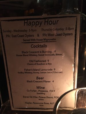 Menu photo 5 Black Crescent New York, NY