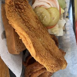 Rod's Rockin Rolls - Fish sandwich, almost epic!