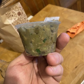 Chipotle Mexican Grill - Another view of Chipotle's disgusting guacamole - Mexican Near Me - Chicago, Illinois