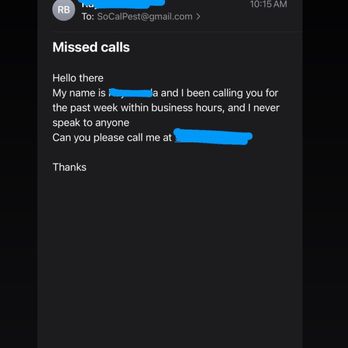 EarlyBird Extermination - This is my "rude" email that I sent that made Eric say he doesn't want to help me. - Pest Control Near Me - Upland, California EarlyBird Extermination - This is my "rude" email that I sent that made Eric say he doesn't want to help me. - Pest Control Near Me - Upland, California