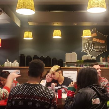 Kameya Ramen & Sushi - The young noisy crowd that took over the dining area - Ramen Near Me - Chicago, Illinois