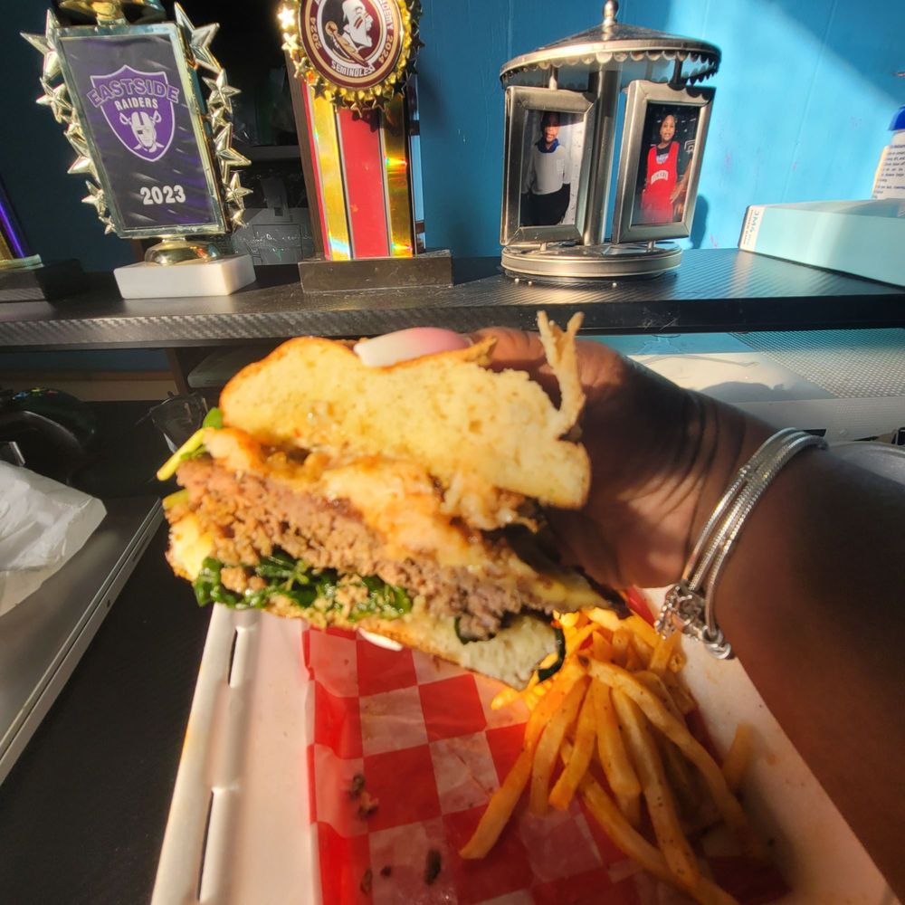 Three1Seven - Surf n turf burger - Burgers Near Me - Detroit, Michigan Three1Seven - Surf n turf burger - Burgers Near Me - Detroit, Michigan
