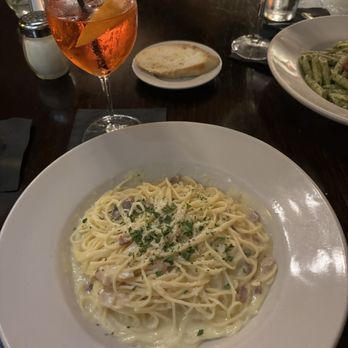 Aventinos Italian Restaurant - Spaghetti Carbonara - Italian Near Me - Fort Worth, Texas