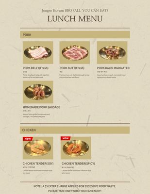 Menu photo 7 Jongro Toronto, ON