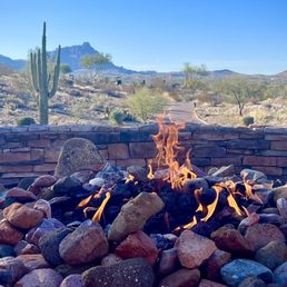 Red Mountain from patio at Wekopa golf