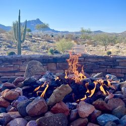 Red Mountain from patio at Wekopa golf