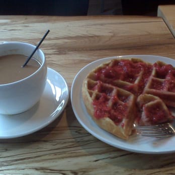 Empire Roasters & Records - My americano and weekend waffle. So good, I forgot to take a pic before I dug in. - Coffee & Tea Near Me - Seattle, Washington