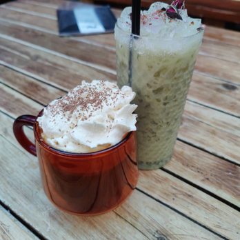 Stampede Cocktail Club - A delicious hot cocktail and Mirror of my Heart mocktail - Cocktail Bars Near Me - Seattle, Washington
