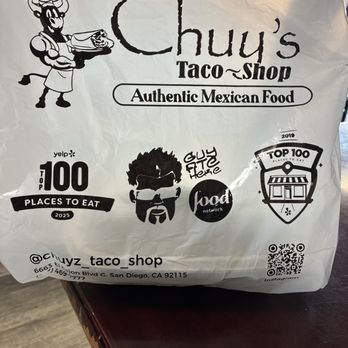 Chuy's Taco Shop - Wouldn't you like to know - Mexican Near Me - San Diego, California