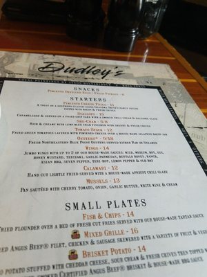 Menu photo 1 Dudley's Spartanburg, SC Menu photo 1 Dudley's Spartanburg, SC