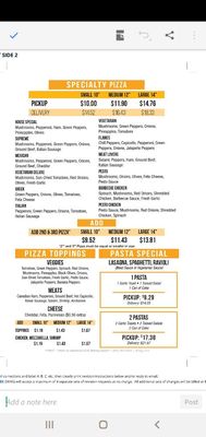Menu photo 2 The Pizza King Vancouver, BC