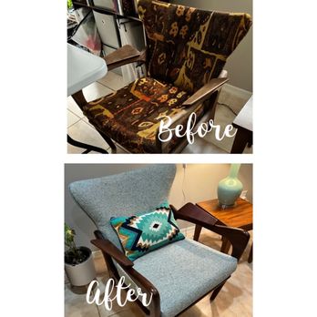 Sew Posh Studios - My favorite chair--May she last another 70 years! - Furniture Reupholstery Near Me - Lake Worth, Florida