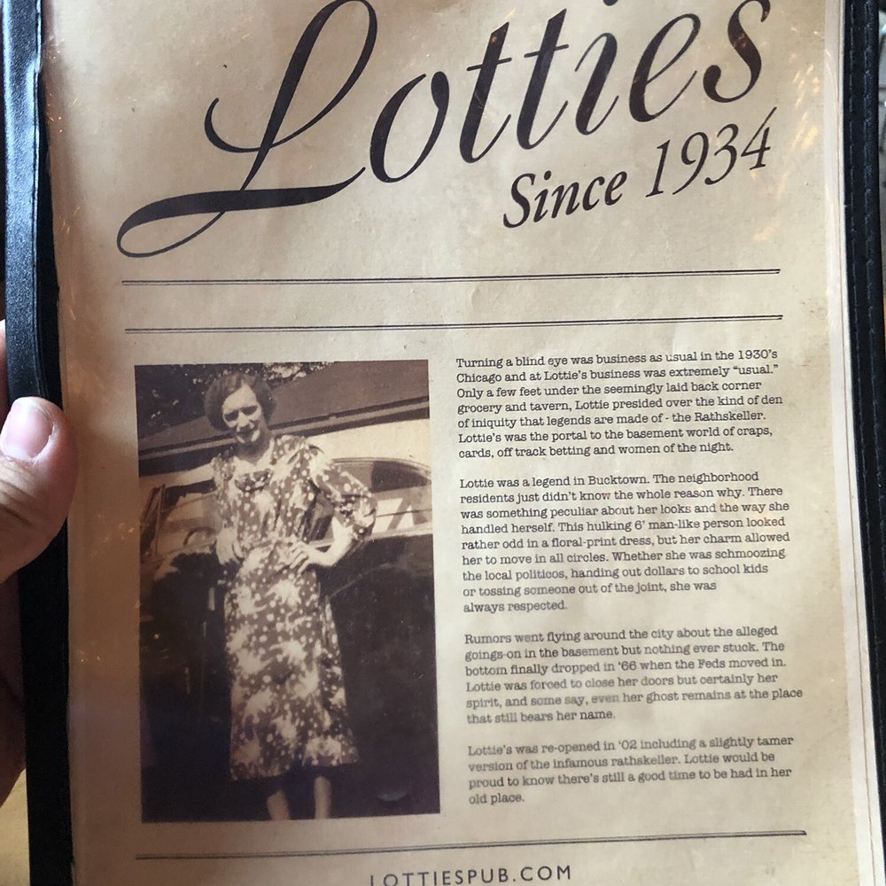 Lottie's Pub - Lottie's History - Pubs Near Me - Chicago, Illinois Lottie's Pub - Lottie's History - Pubs Near Me - Chicago, Illinois