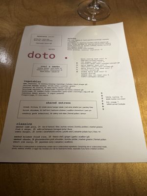 Menu photo 7 Doto Restaurant Los Angeles, CA
