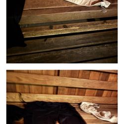 LA Fitness - Sweaty clothes drying in the sauna