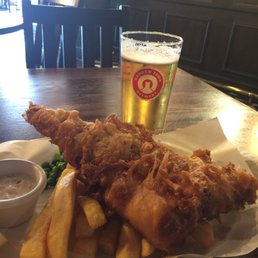 Fish and chips were excellent! Good cold beer. Fish and chips were excellent! Good cold beer.