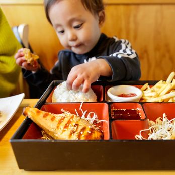Harumi Sushi - Children's Bento, Salmon Teriyaki $10.50 - Sushi Bars Near Me - Seaside, California