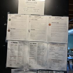 Curioso Coffee Bar - Menu