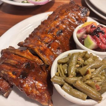MarketPlace Grill - Ribs and green beans with a side of fruit - American Near Me - Springdale, Arkansas