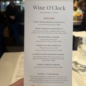 Cooper’s Hawk Winery & Restaurant - Happy hour menu - Wine Tasting Room Near Me - Virginia Beach, Virginia Cooper’s Hawk Winery & Restaurant - Happy hour menu - Wine Tasting Room Near Me - Virginia Beach, Virginia