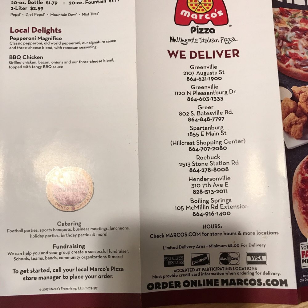 Marco's Pizza - Pizza Near Me - Spartanburg, South Carolina Marco's Pizza - Pizza Near Me - Spartanburg, South Carolina