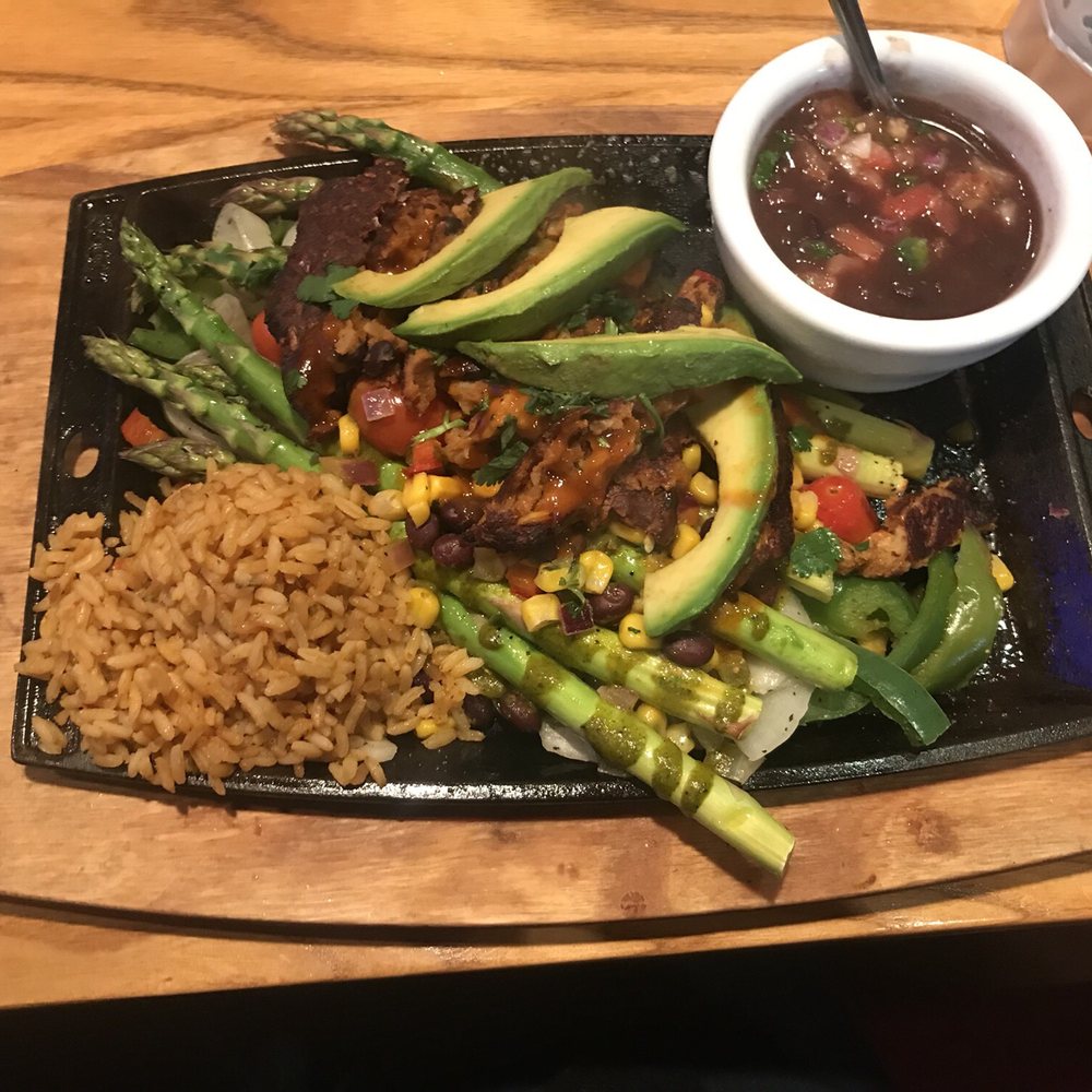 Chili's - Veggie fajitas with a black bean patty - Bars Near Me - Plover, Wisconsin