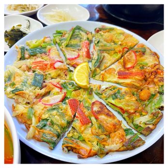 Western Doma Noodles - seafood pancake - Korean Near Me - Los Angeles, California Western Doma Noodles - seafood pancake - Korean Near Me - Los Angeles, California